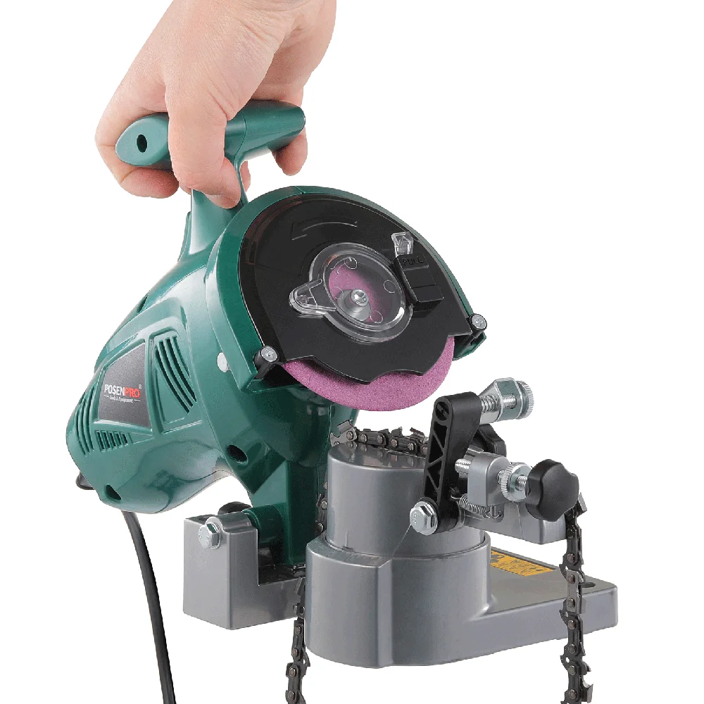 250W Power Bench Top Aluminum Base Chain Saw Sharpener Grinder Machine Portable Electric Chainsaw Quick Sharpening Tool