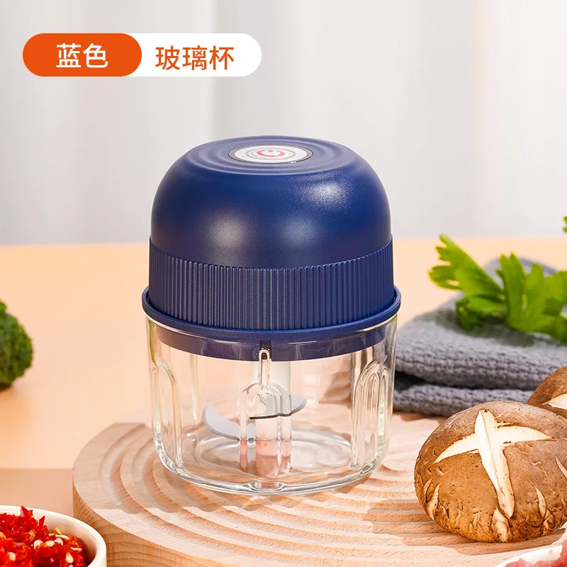 Electric Garlic Chopper USB Rechargeable Mincer Portable Cordless Food Processor for Onion Ginger Chili Vegetable Meat Baby Food