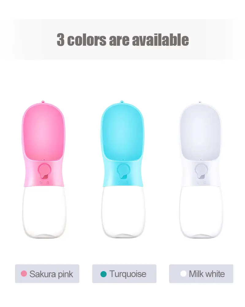 High Quality Pet Product Dog Cat Plastic Outdoor Travel Water Bottle Pet Portable Cup