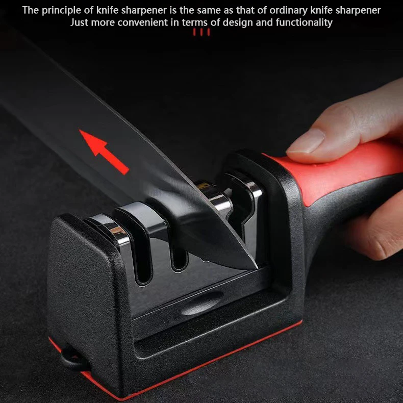 Kitchen accessories wholesale 4-in-1 kitchen knife sharpener Quick knife sharpener household grindstone
