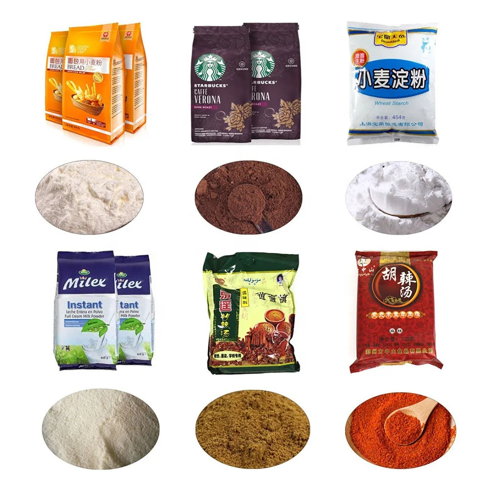 JT-520F fully auto packing system multi-function flour starch laundry soap powder filling packaging machine