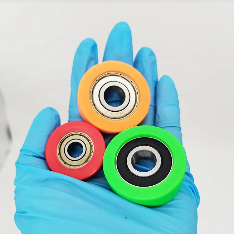 608 U Groove Bearing 608ZZ Ball Bearings Nylon Plastic wheel Guide Pulley with 8x32x10mm door roller