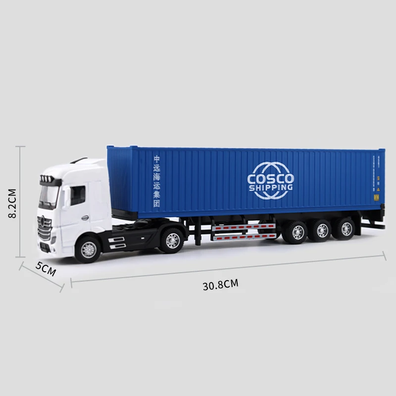 O.A.S Container Model Factory Customized Scale 1:50 Shipping Line Gift SINOTRANS Container Truck Models