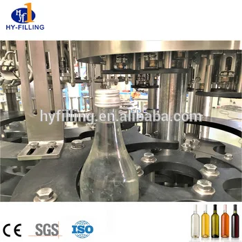 automatic  whisky vodka wine bottling small glass bottle liquor filling production line machine