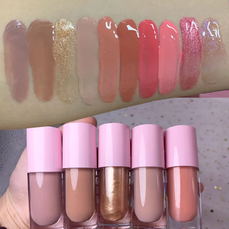 Wholesale Bulk Makeup Transparent Moisturizing Plumping Lip Gloss Private Label Vegan Organic Natural Lipgloss Vendors