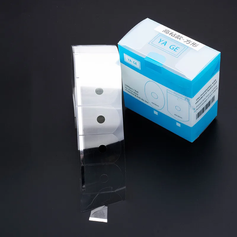 Eyeglasses Transparent Oval Anti Slip Adhesive Sticker Tape Processing Polishing for Glasses Auto Edger Accessories