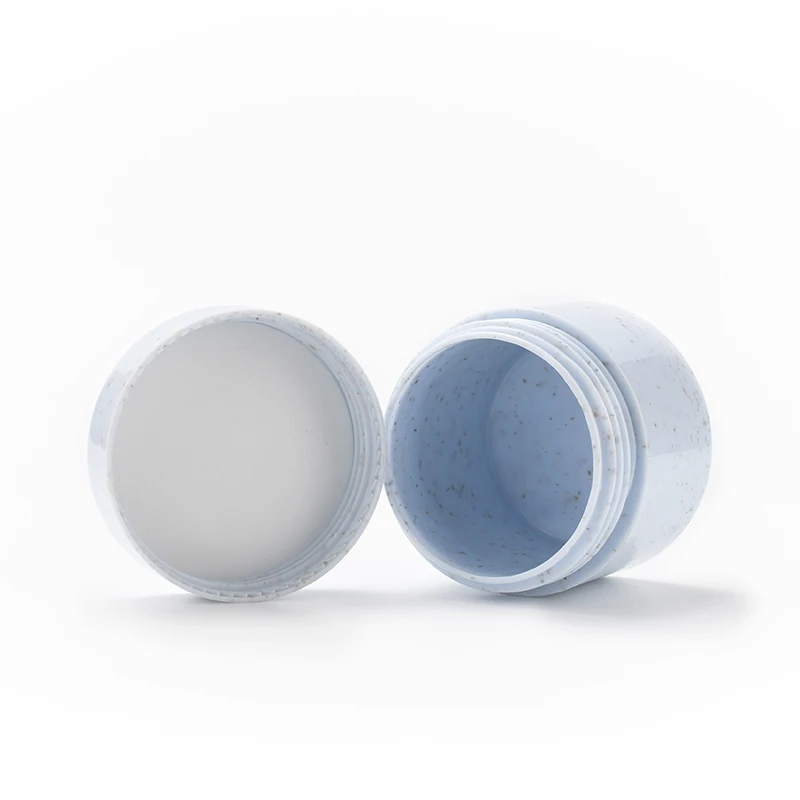 Оптовая продажа биоразлагаемая косметическая упаковка 100% переработанная 30 г 50 100 200 пластиковая банка для крема лица из пшеничной соломы