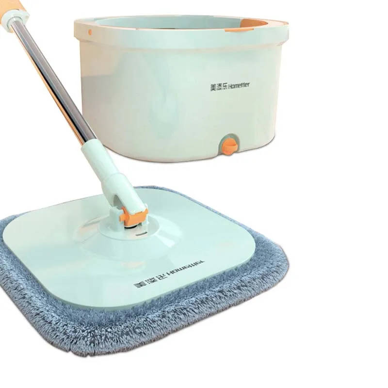 Good-looking Cleaning Use Mop Easy Clean Flat Floor Cleaner Rotating Mop With Mop And Bucket
