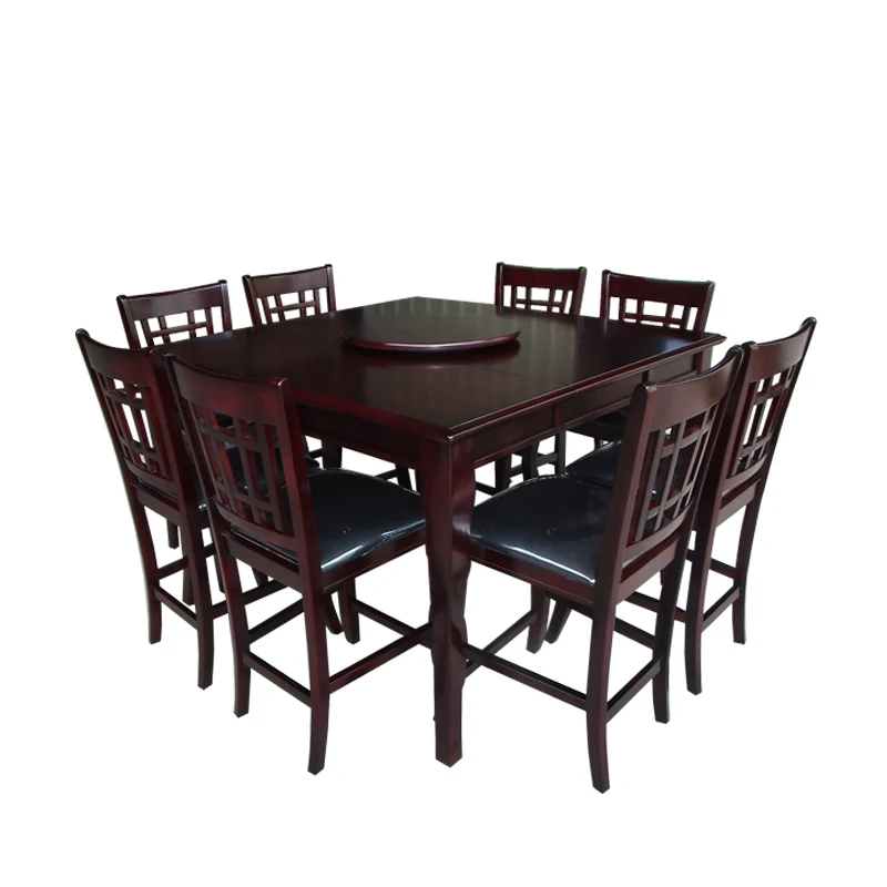 
 Wholesale Custom Dining Table With 8 Chairs Solid Wooden Chairs Modern Dining Table And Chairs Set  