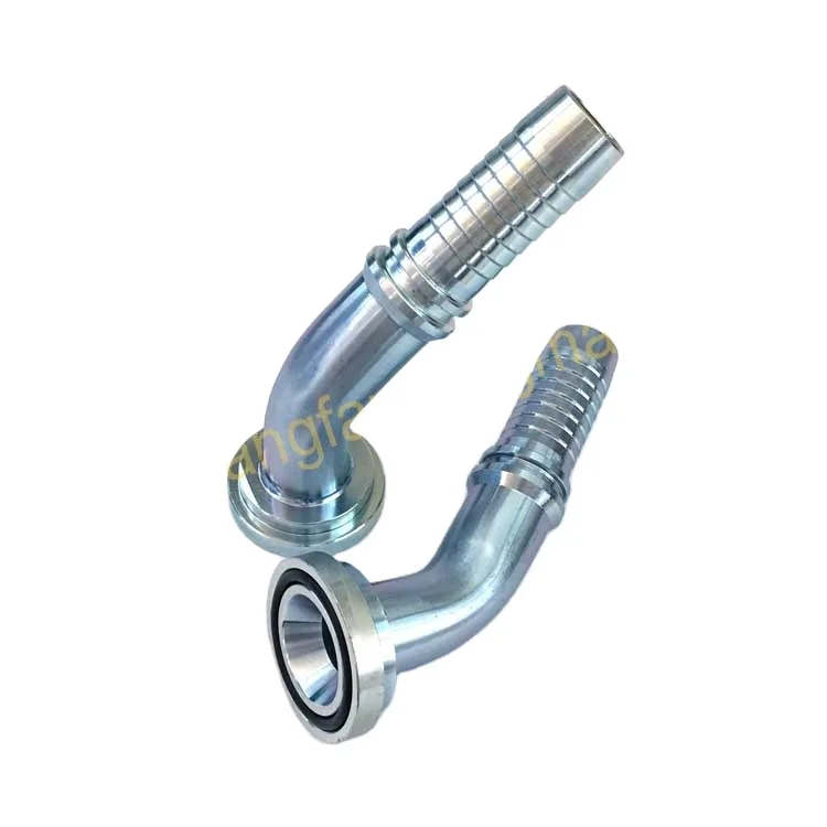 High Quality 87342 Hydraulic Elbow Hose Fitting JIC Flange Steel Connector Interlock Hydraulic Interlock Flange