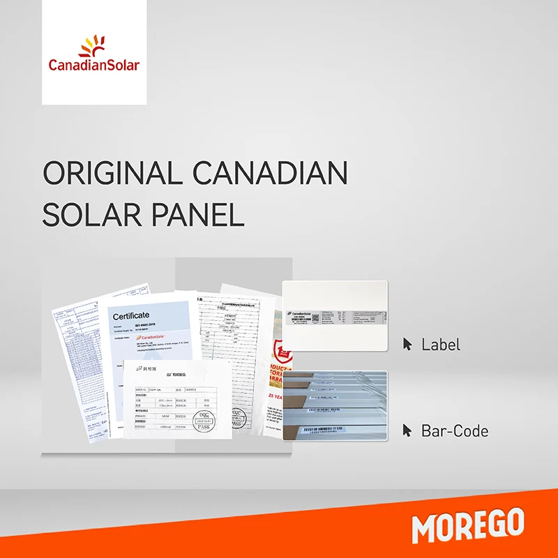 Canadian solar photovoltaic panels black frame and black back 400w 395W 405w 400 watt solar panel price in stock