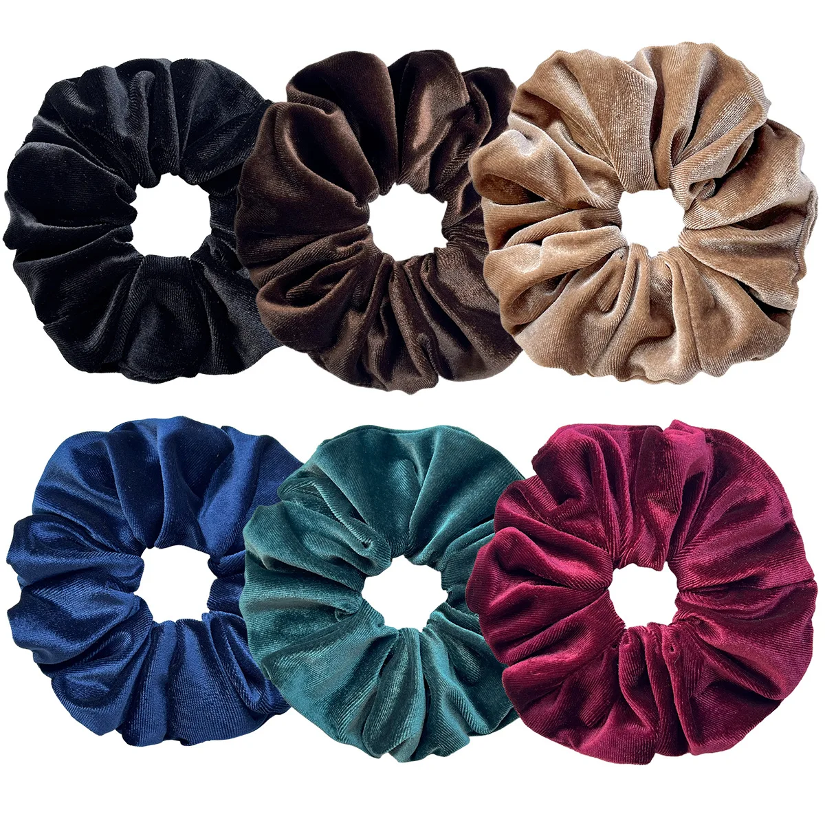 Hot Soft Winter Diameter 15Cm Xl Velvet Jumbo Large Hair Scrunchies Big Elastic Band Hair Accessories