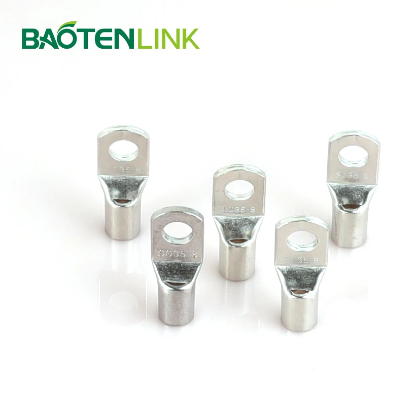 Wholesale Price Cable Lug size Ring Terminals Non-Insulated Ring Crimp cable lugs 16/8 with screw