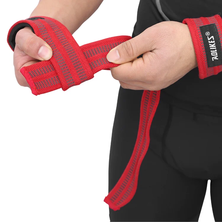 Aolikes adjustable weight lifting gym silicone wrist straps protector