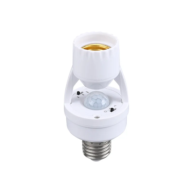 e27 motion sensor lamp holder LED infrared induction household e26 screw intelligent lamp plug