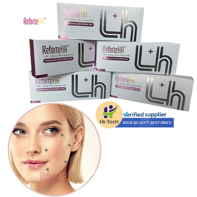 ReforteHA L H 64mg Skin Booster Injectable Hyaluronic Acid Injection for Facial Eye Meso Serum Whitening Mesotherapy Solution