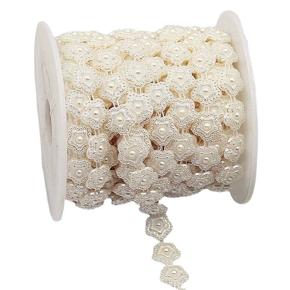 Daisy Sunflower  imitation pearl string beads DIY wedding  Decoration Bead necklace cell phone Decor