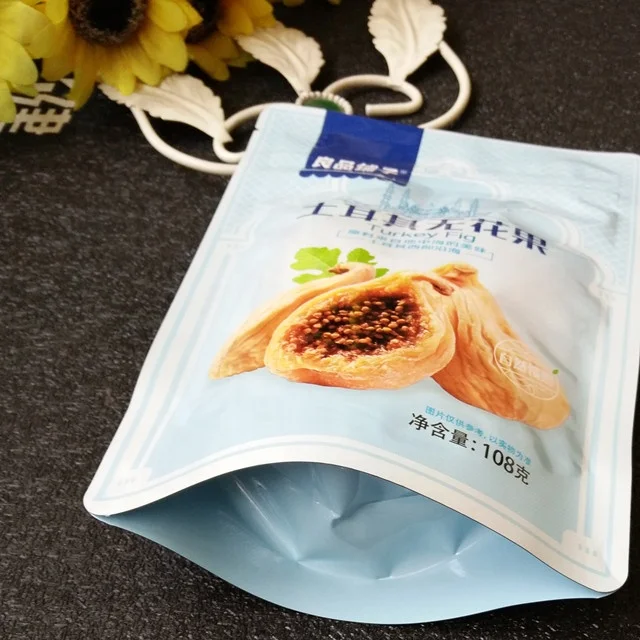 Custom printing snack packaging Resealable plastic Aluminum foil zipper bag
