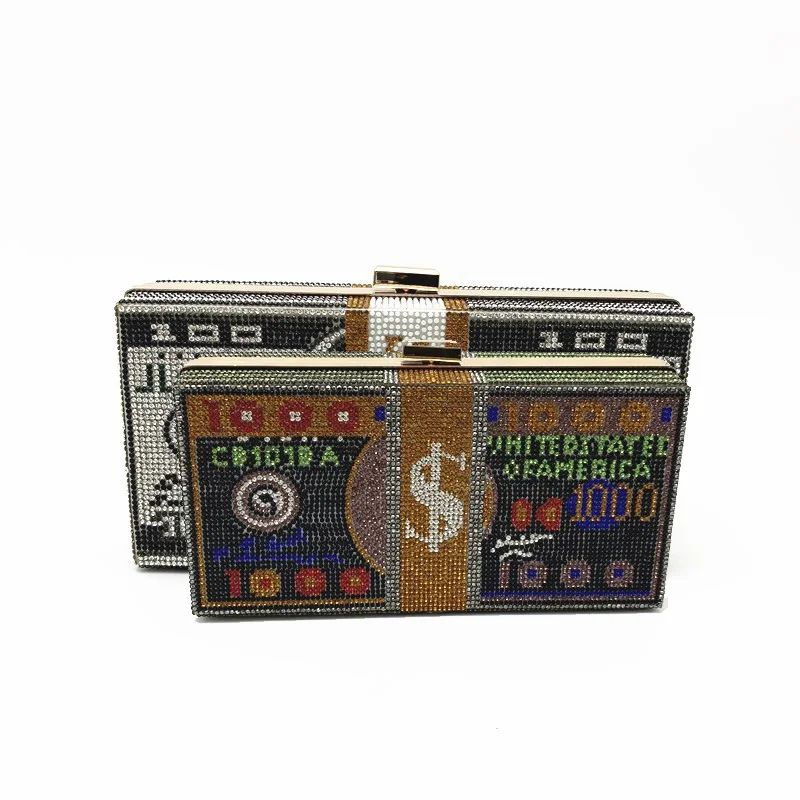New Arrival Handmade Golden Embroidery Sling Bag Wedding Favor Party Evening Clutches Handmade Bag for Women