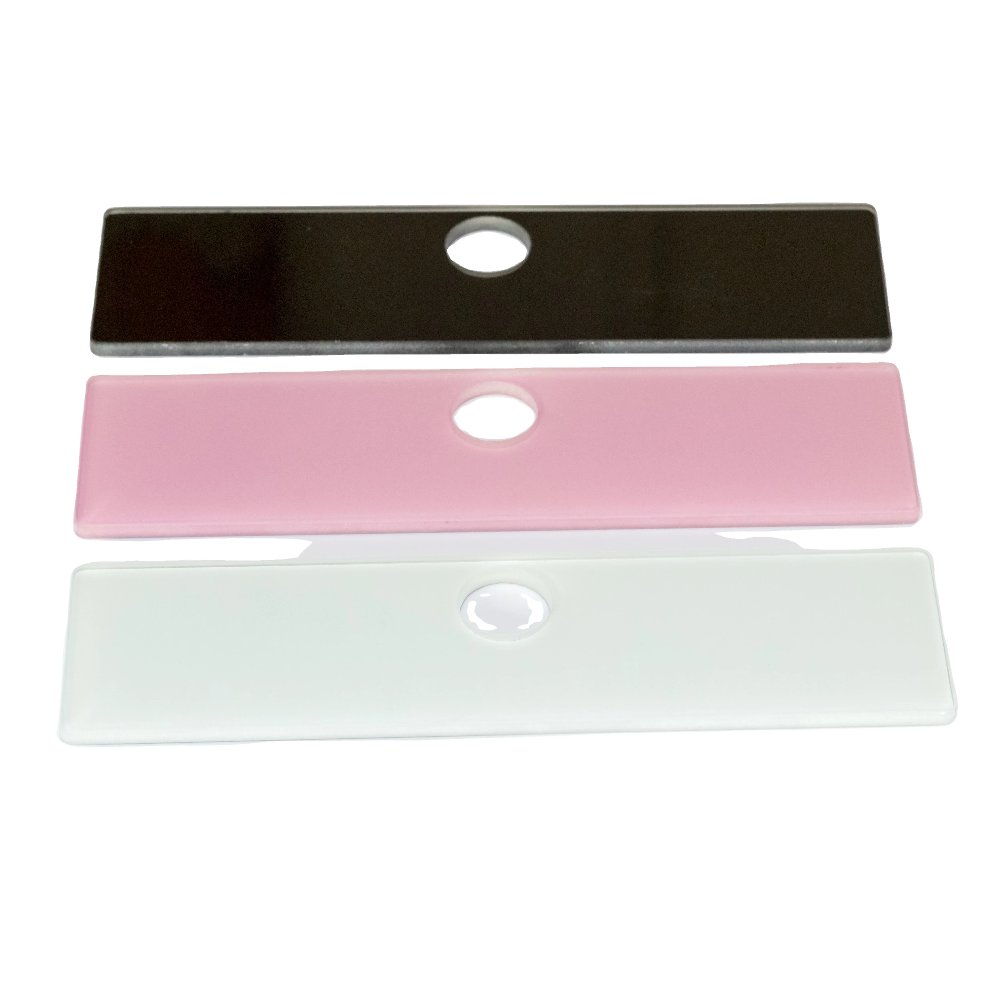 Factory Custom Colorful Open-hole Tempered Glass Bathroom Series Waterproof and Scratch-Resistance Glass