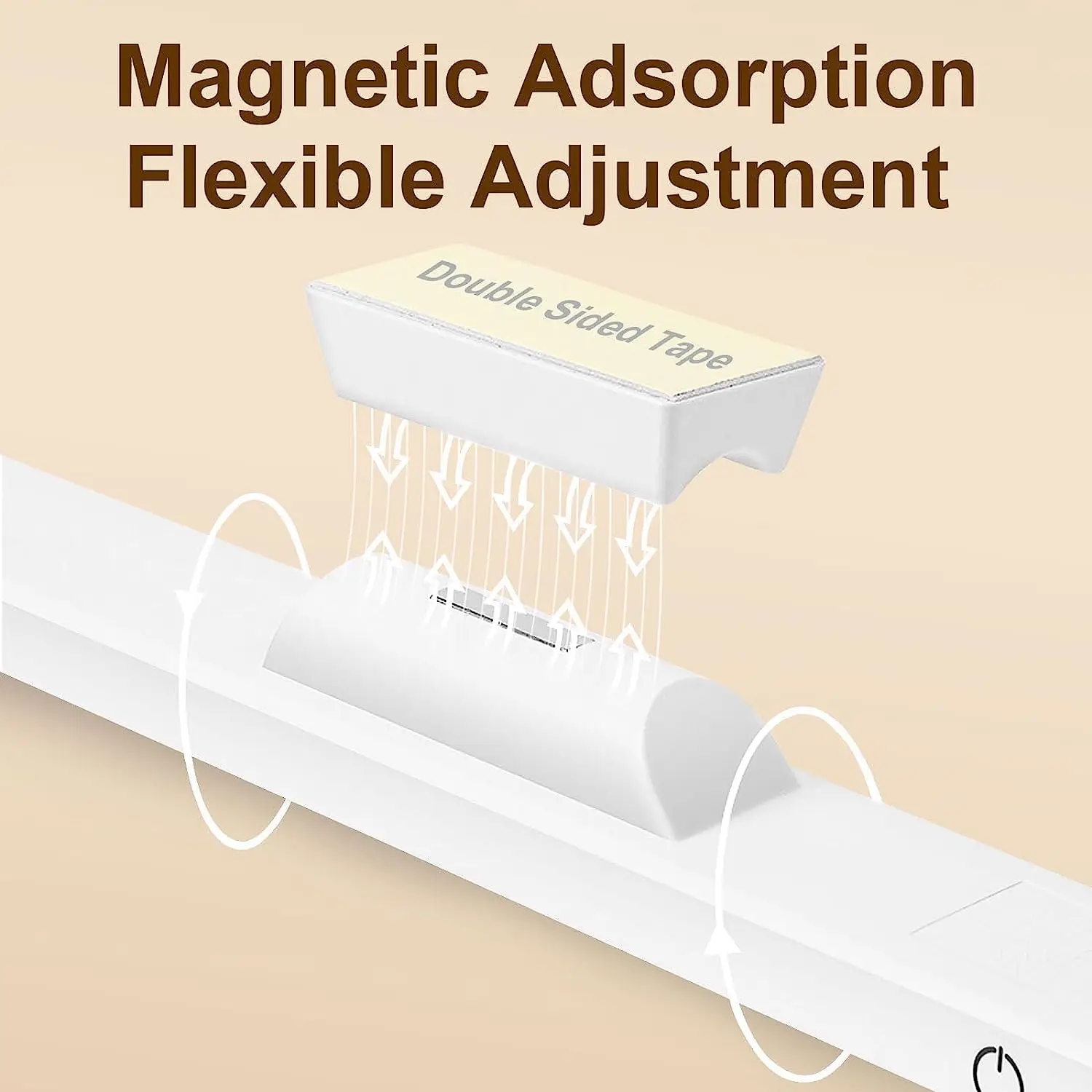 Cabinet Light Rechargeable Portable Magnetic Dimming touch mirror light USB Led reading light for Study Desk