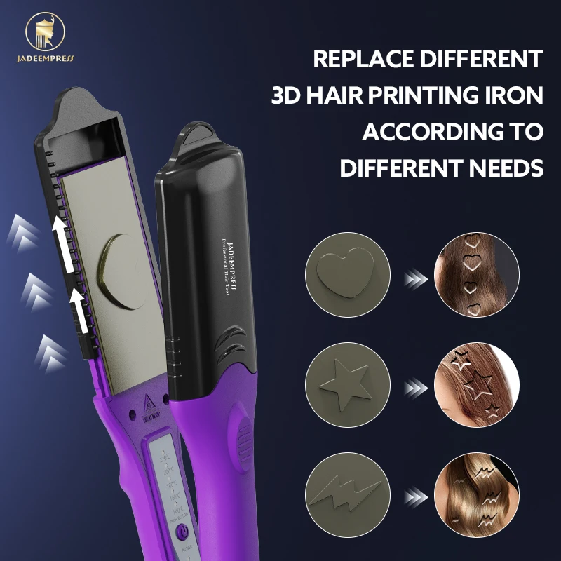 Professional Straightening Curling Iron Styling Comb Brush And Curler 2 In 1 Steam Flat Irons Mini Steampod Hair Straightener