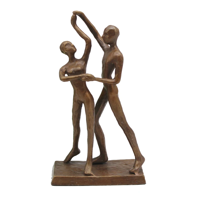 Classic Metal Crafts Thinking Man Figure Home Decor Cast Iron Sculpture Artwork Ornament