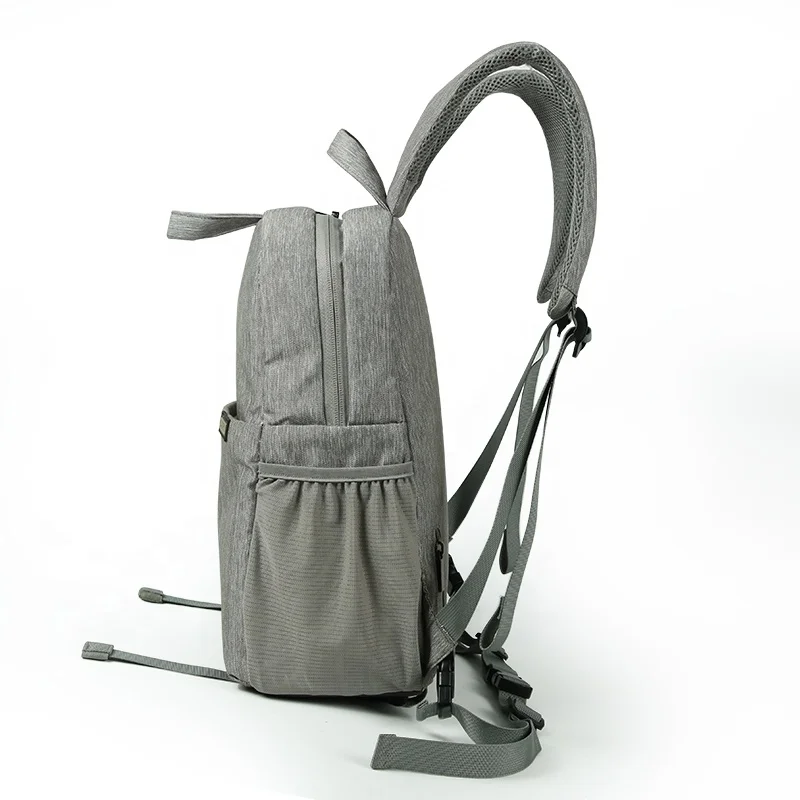 CHANGRONG Custom Gray Durable Daily Laptop RPET Polyester Eco Friendly Backpack Casual Sports Back pack