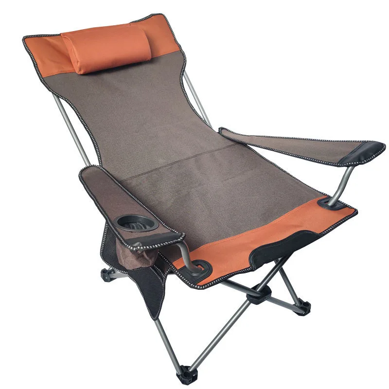 Wholesale Heavy Duty Padded Camping Outdoor Chair with Lumbar Support and cooler bag