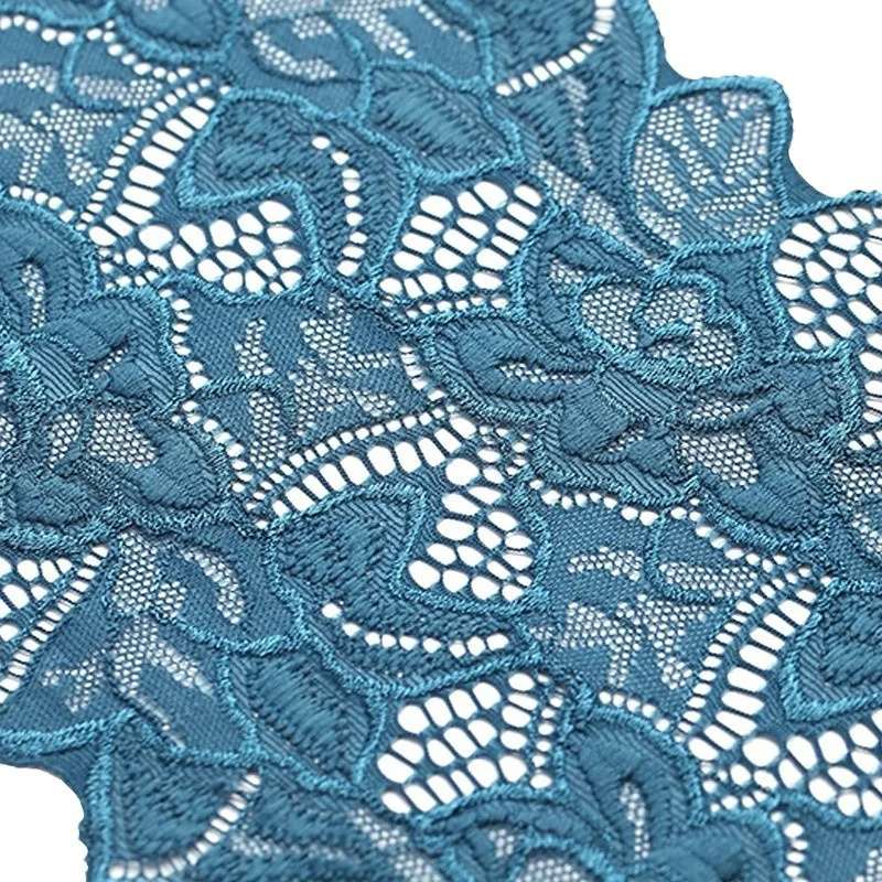 16.5cm wide elastic lace fabric mosquito net bed sheet curtain wedding dress brocade spandex embroidery lace accessories