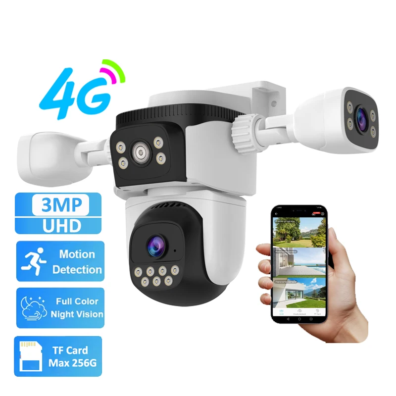 VSTARCAM CG621SR 4G 6MP интеллектуальные алгоритмы с тремя линзами четкая звуковая световая сигнализация в реальном времени пользовательская Голосовая