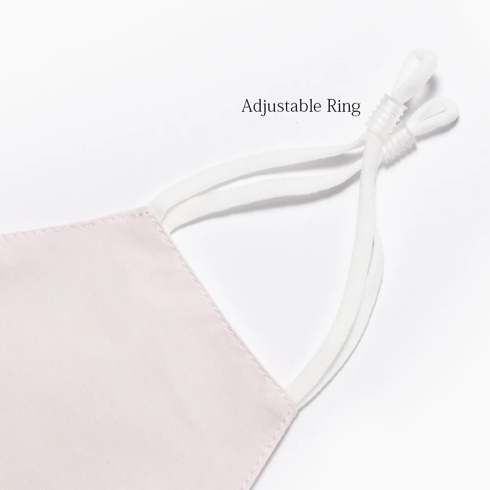 
Hot Sales Reusable 2 Layers With Filter Pocket Summer Plain Light Pink Face Cover For Woman 