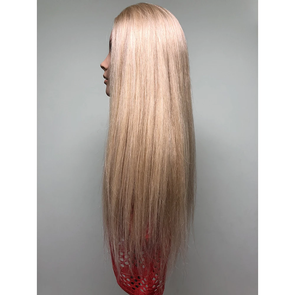 Europe face woman bridal shoulder human hair mannequin training head  mannequin head with hair for  academy school