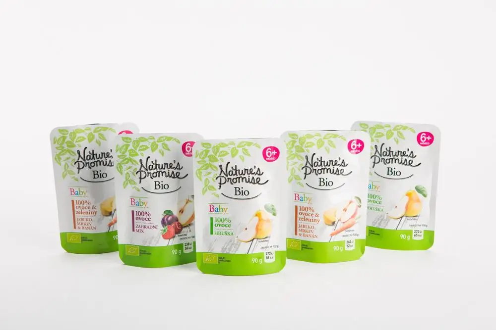 
Baby Food Packaging - Jam Stand Up Aluminum Spout Pouch 