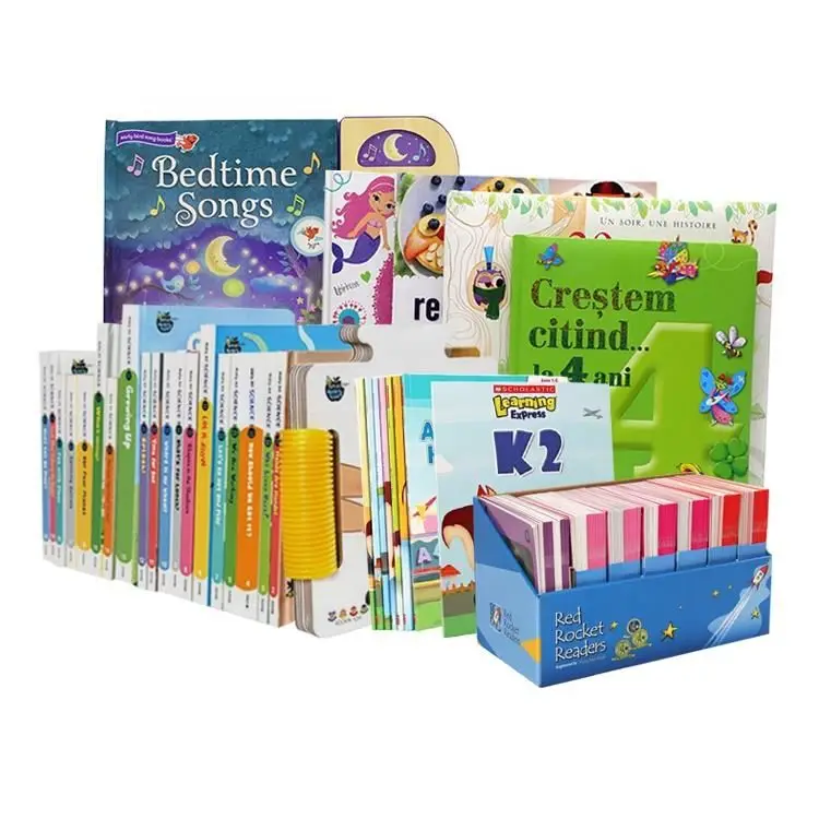 custom  cloth coloring board hardcover sound softcover decorative pop up montessori busy children book printing with box