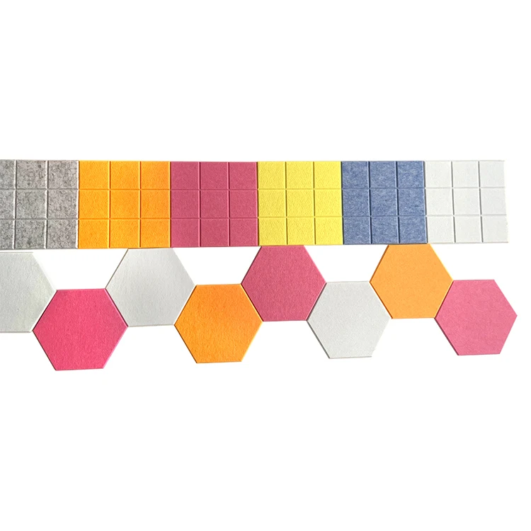 Hexagon Soundproofing Sound Absorbing Felt Tiles Acoustic Panel