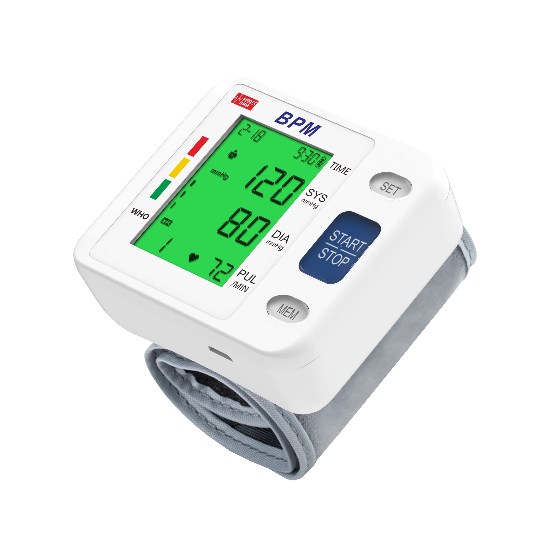 2024 Medical BP Machine Device Equipment Manufacturer Wireless Electronic Wrist Tensiometer Blood Pressure Monitor