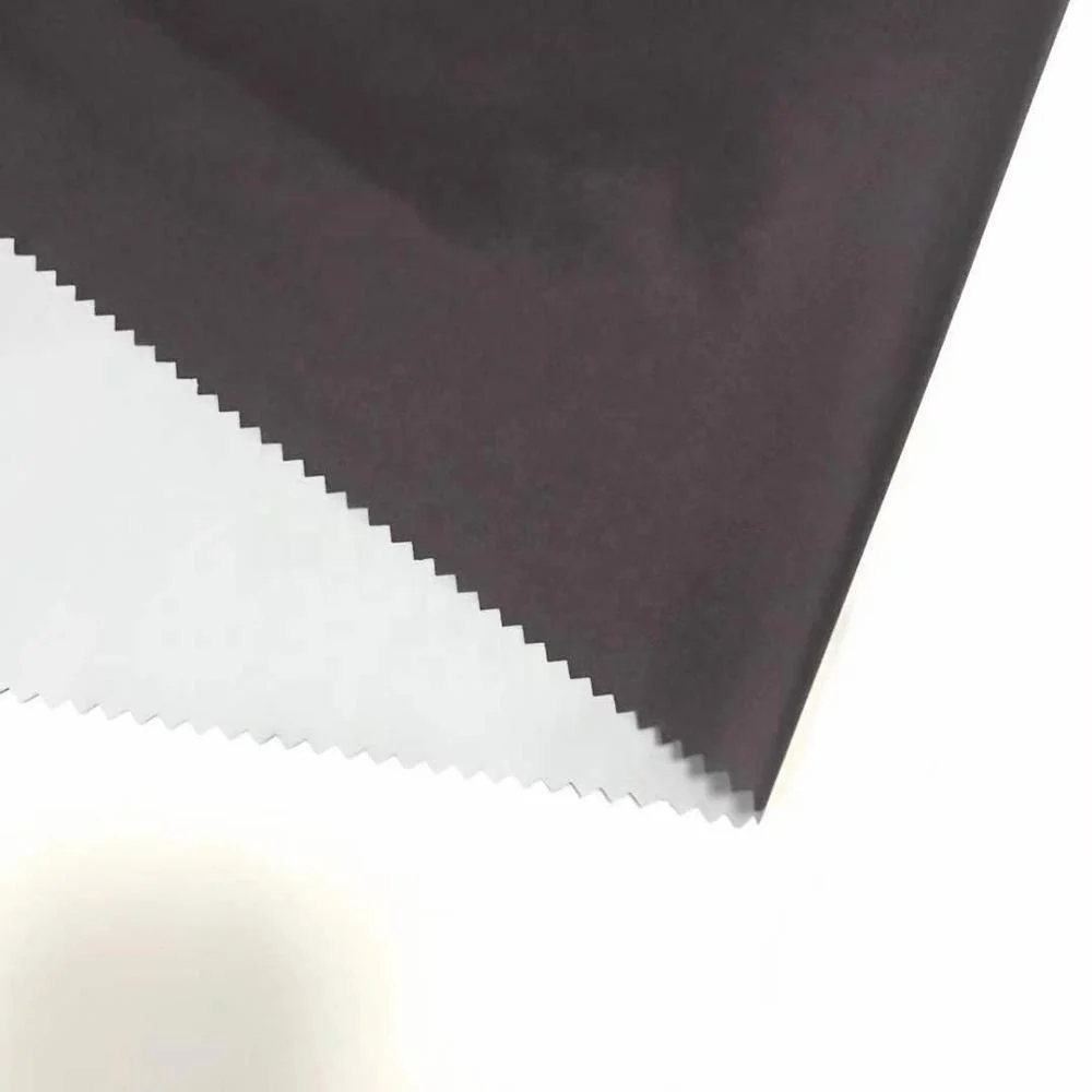210T PU Milky Nylon Taffeta Fabric WR WP 1500mm For Garment Down Coat