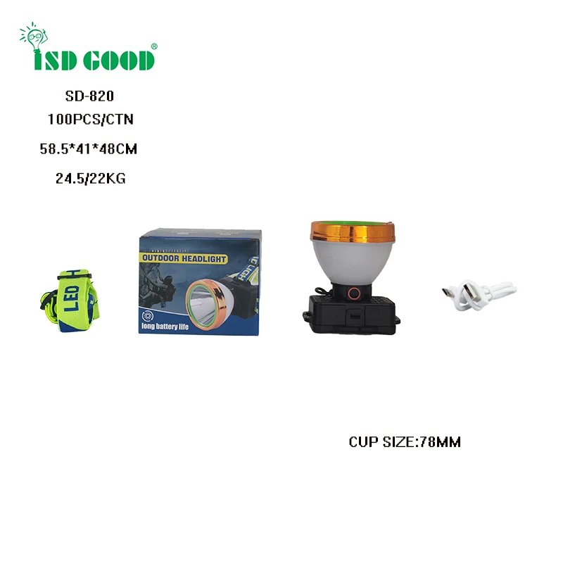 yajia 10w new design cheap oem plastic 18650  LED  headlamp for camping