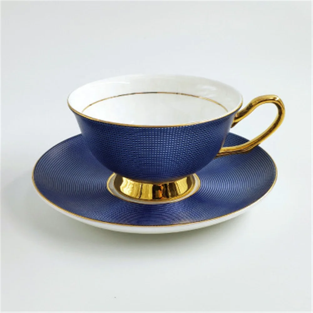 Low Price English Royal Garden Coffee Cup and saucers European Bone China Coffee Cup Set