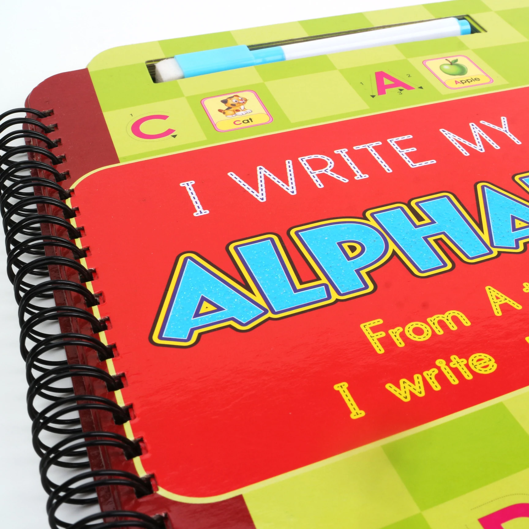 Customized Book flip chart wipe clean book Wire-O Binding Arabic Math brochure