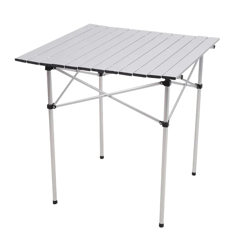 High quality outdoor white adjustable portable picnic camping folding aluminum table