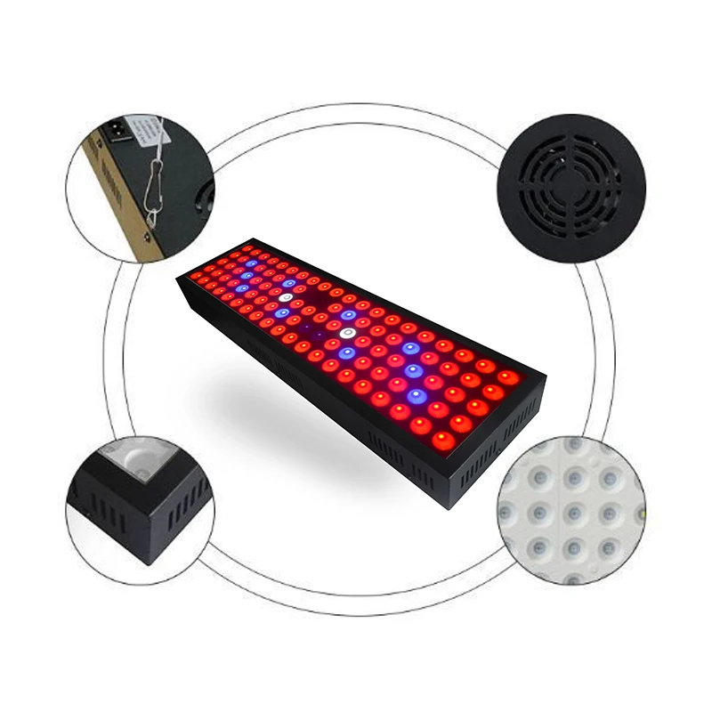 Indoor Hydroponic Household Home Garden Panel Bar 300W 2.0 umol/J Full Spectrum LED Grow Light