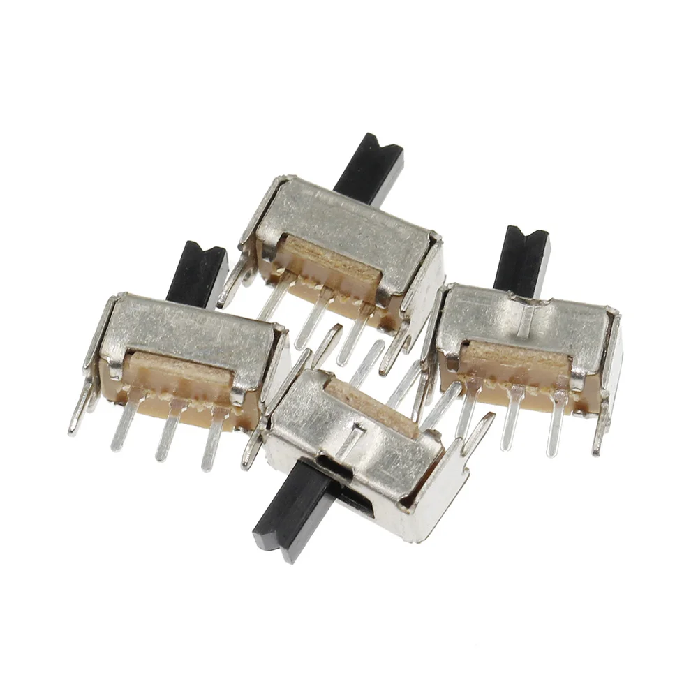  SS12D07 Mini Vertical Slide Switch 1P2T 3 Pin Toggle SMD PCB DPDT High