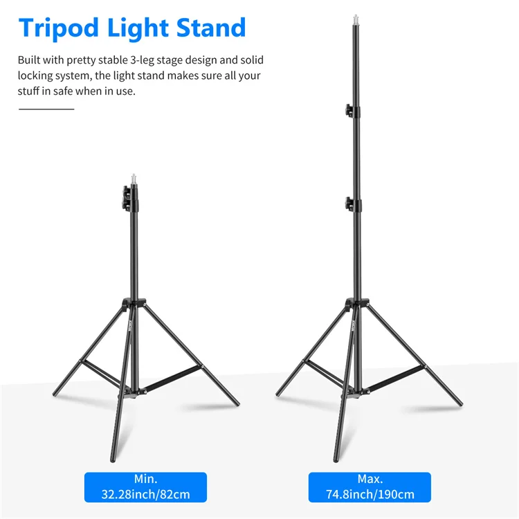 RGB LED Softbox Multifunctional Photography Lighting Kit for Video Studio