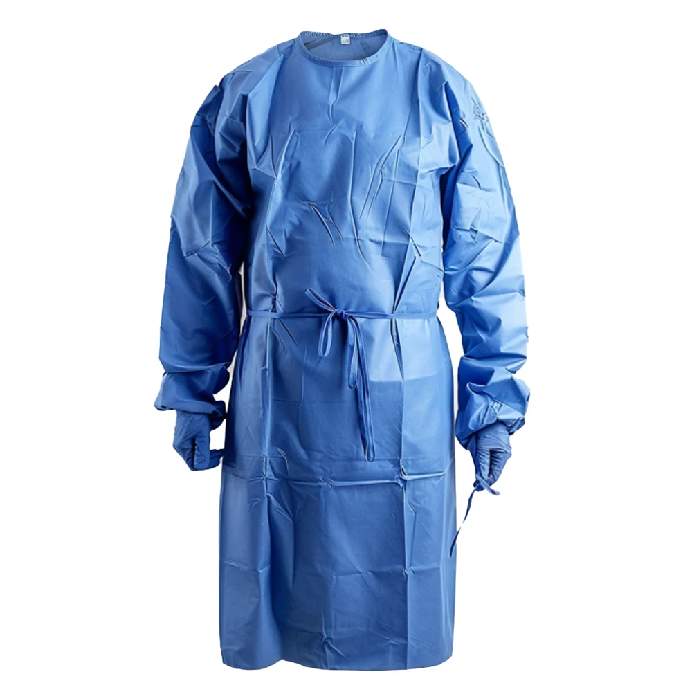 Disposable Protective Suit Sterilization Surgical/Medical Nonwoven Isolation Gown with Thumb holes protective gown