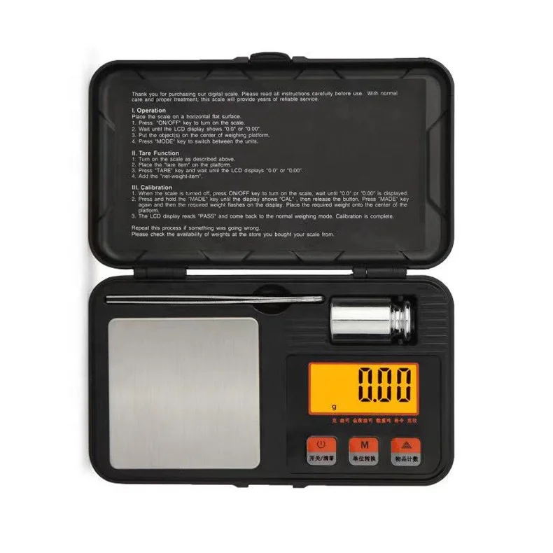 0.001g Portable Mini Jewelry Digital Pocket Tool Box Scale Diamond