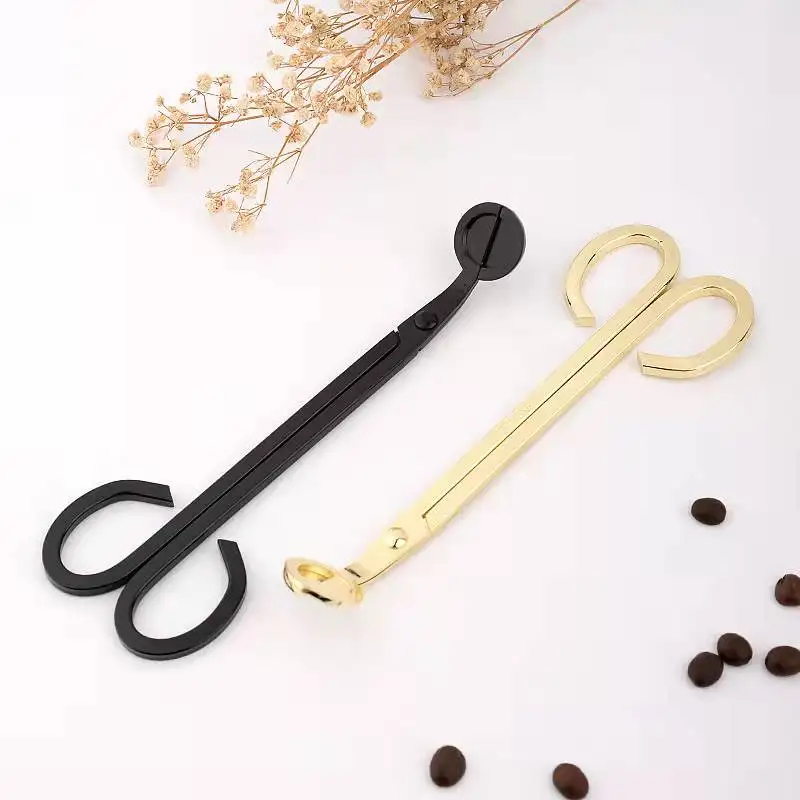 Engraved Stainless Steel Silver Candle Wholesale Bulk Custom Lighter Snuffer Black Candle Tool Wick Trimmer