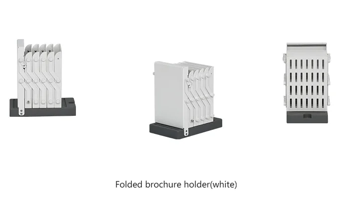 
High quality Fold-up brochure holder A4 Magazine Catalog Literature Rack for trade show exhibition booth 