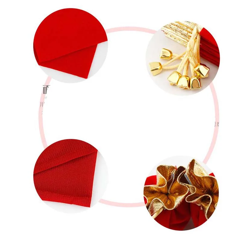 Wholesale 7x9cm 9x12cm 10x12cm 12x16cm Velvet Gift Bag Burgundy Organza Drawstring Gift Bags Christmas Gift Packaging Pouches